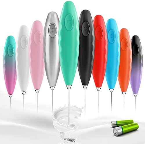  Frother For Coffee - Comfort Grip Matcha Whisk - Electric Matcha Mixer And Mixer Electric Handheld - Coffee Frother Handheld - Electric Drink Mixer (Black)