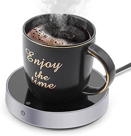  Coffee Mug Warmer And Smart Cup Warmer,Mug Warmer For Desk,Electric Beverage Warmer With 3 Temperature Settings With Auto On/Off, Auto Power-Off Protection, Candle Wax Cup Warmer Heating Plate