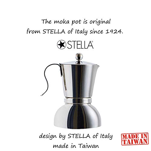  Stainless Steel Stovetop Espresso Maker - Italian Espresso Coffee Maker Greca Coffee Maker Moka Espresso Maker Moka Pot For 6 Espresso Cup / 10 Oz