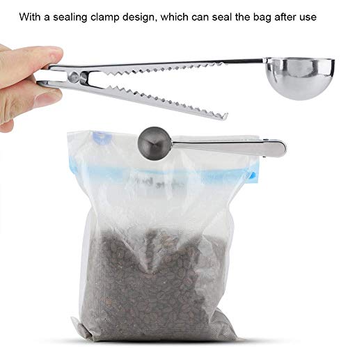  Coffee Scoop Clip, Multifunctional Stainless Steel Coffee Spoon With Sealing Clamp Scoop Cafe Tool Perfect For Coffee, Tea Kitchen Tools