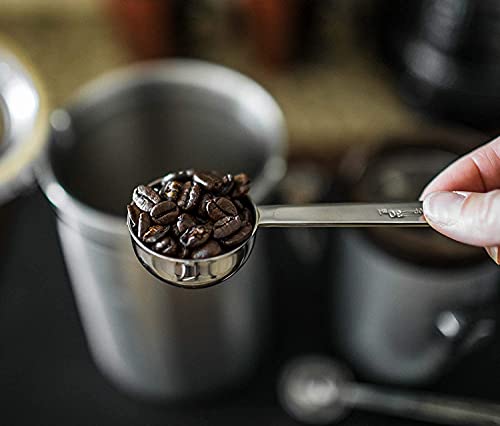  ZELOKAY 15ml Coffee Scoop, Stainless Steel 1 Table Spoon