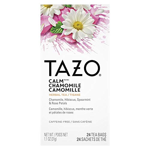 Tazo® Passion Enveloped Hot Tea Bags Herbal, Caffeine Free, Non GMO, 20 Count (Pack Of 6)