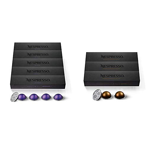  Nespresso Capsules VertuoLine, Voltesso , Mild Roast Espresso Coffee, 50 Count Coffee Pods, Brews, 10 Count (Pack Of 5), (VERTUOLINE ONLY)