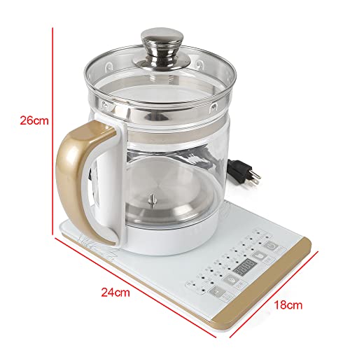  Electric Kettle 2L Glass Portable Tea Kettle , Smart Touch Screen Stainless Steel Glass Boiler Hot Water Tea Heater, 18 Cooking Options , 800W (2L Stainless Steel)