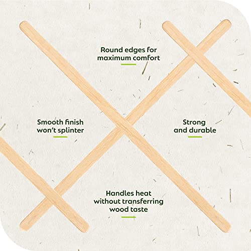  Birch Wood Coffee/Beverage Stirrers 7" (1000 Pack) Eco-Friendly Great For Your Coffee Nook.