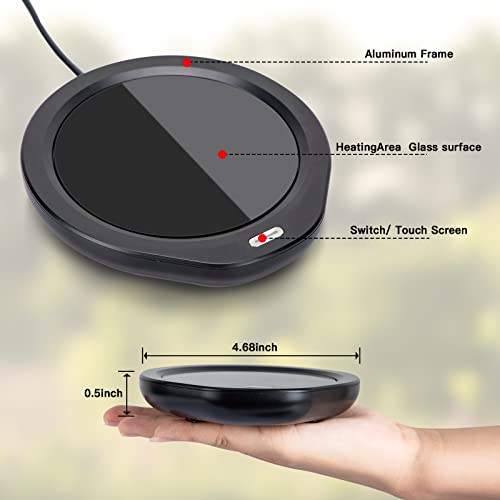  HBHJUAO Coffee Warmer,Coffee Cup Warmer For Desk,Mug Warmer Candle Warmer Smart Cup Warmer Coffee Warmer With Auto Shut Off,Office Home