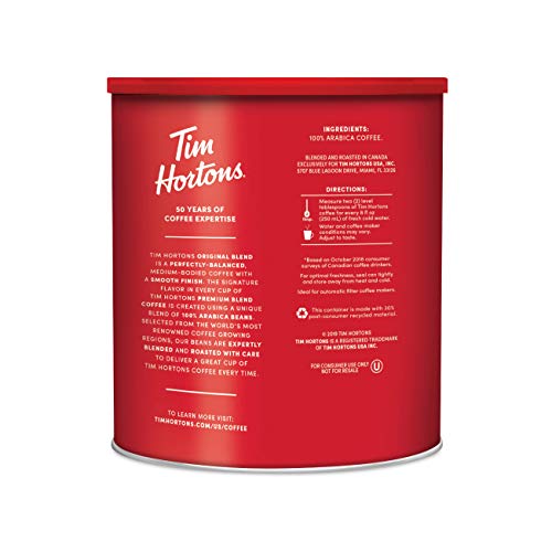  Original Blend, Medium Roast Ground Coffee, Canada’s Favorite Coffee, Made With 100% Arabica Beans, 48 Ounce Canister