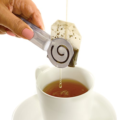  , Silver Stainless Steel Tea Bag Squeezer