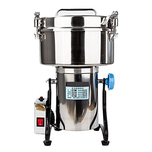  Edicine Flour Powder Crusher Coffee Grinder 4500W 430 Stainless Steel Commercial Powder Crusher High Speed Intelligent (Color : 4500GY-XIN, Size : US_220V)