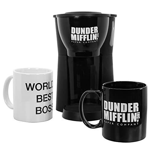  The Office Single Cup Coffee Maker Gift Set With 2 Mugs