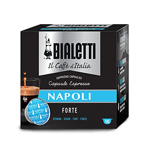 Bialetti 6822 Mini Express Espresso Capsules, Napoli, 16-pack