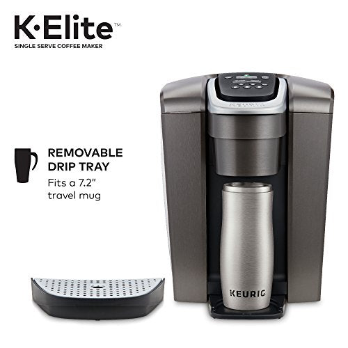Keurig® K-Elite Brushed Slate Single Serve Coffee Maker Milk Frother For Hot And Cold Milk Foam