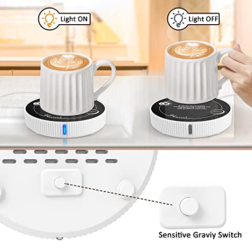  Coffee Mug Warmer, Mug Warmer For Desk With Gravity Switch Suitable For Home And Office Use, Cup Warmer For Coffee, Milk And Tea, Gift, Candle Warmer