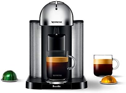 Nespresso Vertuo Coffee And Espresso Maker By Breville Aeroccino, Chrome