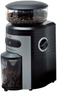  Professional Conical Burr Coffee Grinder, Black/Silver