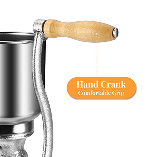  Nd Grain Mill, Nut Grinder Hand Crank, Manual Grain Grinder, Tall Cast Manual Iron Mill Grinder Hand Crank For Grains Oats Corn Wheat Coffee Nuts Malt