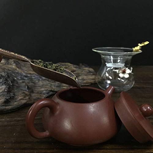  Chinese Tea Set Tea Scoop Metal Bath Salt Vintage Loose Leaf Tea Copper Measuring Shovel Coffee Scooper For Bath Salts Milk Coffee Candy Tea Bath Salt Scoop