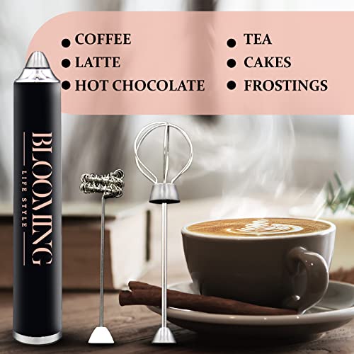  Powerful Milk Frother For Coffee With Upgraded Titanium Motor - Handheld Frother Electric Whisk, Milk Foamer, Mini Mixer And Coffee Blender Frother For Latte, Matcha, No Stand