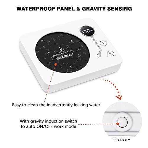  Coffee Warmer For Desk, Constant Coffee Mug Warmer, Auto Off 6 Modes Timer Smart Coffee Cup Warmer, 3 Temperature Control Mug Warmer, Warming Plate With Gravity Sensor For Candle Wax Beverage Tea Milk