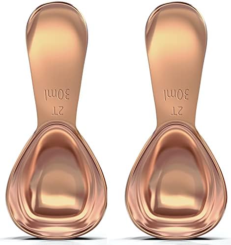  - Stainless Steel Coffee Scoop Set (2&2 Tablespoon, 30ml And 30ml) Exact Measuring Spoons For Coffee, Tea, Sugar, Flour And More! - Rose Gold …