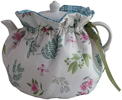  Tea Cosy - Pure Cotton Printed Tea Cosy, Kitchen Tea Pot Dust Cover, Breakfast Warmer, Insulation And Keep Warm, Color#5
