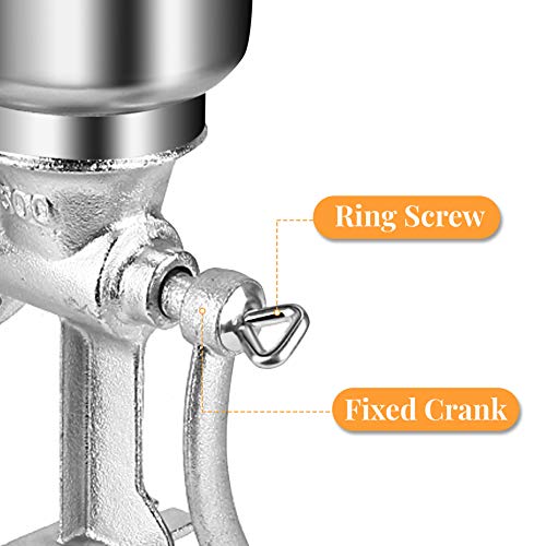  Nd Grain Mill, Nut Grinder Hand Crank, Manual Grain Grinder, Tall Cast Manual Iron Mill Grinder Hand Crank For Grains Oats Corn Wheat Coffee Nuts Malt