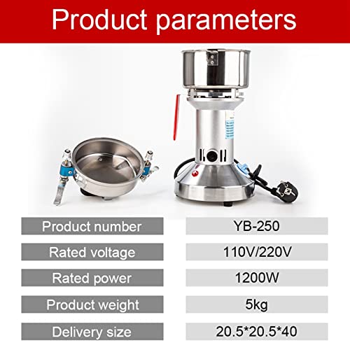  250g 350g Mill Machine Grinder Vertical Electric Coffee Powerful Beans Traditional Pulverizer Medicine Multifunction Grinder (Color : 350GT-XIN, Size : AU_220V)