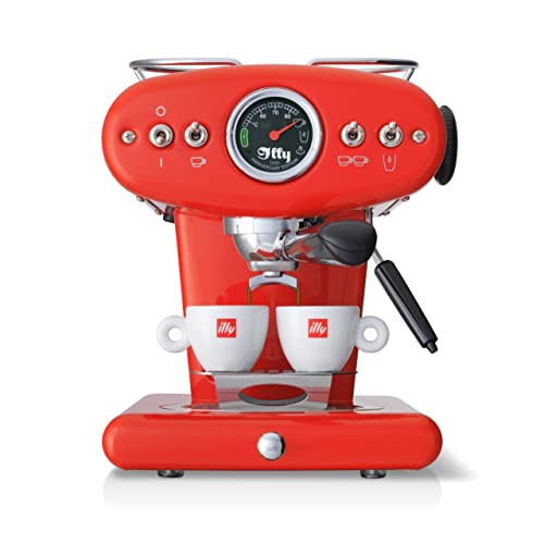 Illy X1 Anniversary ESE & Ground Espresso Machine (Red)