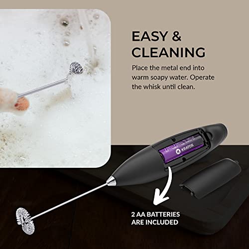 Wave | Powerful Electric Milk Frother With Stand | Milk Frother Handheld Drink Mixer And Matcha Whisk| BATTERIES INCLUDED!drink Mixer Handheld | Hand Frother, Electric Stirrer Coffee Mixer Wand
