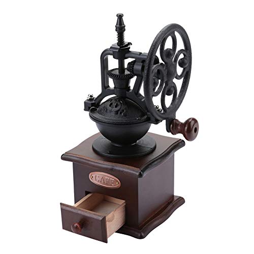  Vintage Style Manual Coffee Grinder, Manual Coffee Bean Grinder, Pepper Spice Hand Mill, Retro Design Coffee Bean Hand Grinder