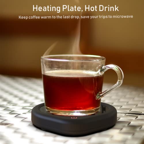  Coffee Mug Warmer With Auto Shut Off For Desk, Cup Warmer Smart Temperature Settings, Electric Beverage Tea Water Milk Warmer For All Cups And Mugs, Heating Plate Candle Wax Warmer