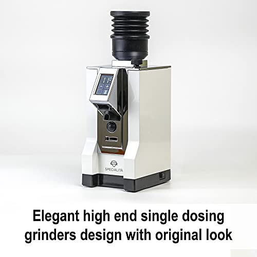  Eureka Mignon Grinder Single Dose Hopper Advanced Add-On With Silicon Bellow Black Color, 15cm X 10cm X 10cm