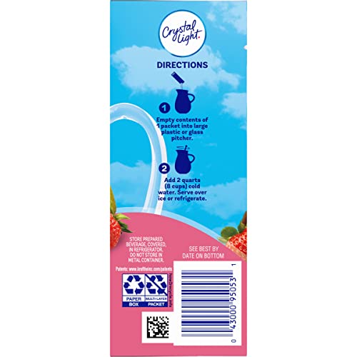  Sugar-Free Strawberry Kiwi Low Calories Powdered Drink Mix 72 Count Pitcher Packets