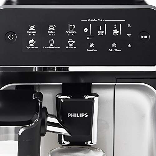 Philips 3200 Series Fully Automatic Espresso Machine W/ LatteGo, Silver, EP3246/74