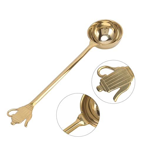  Coffee Measuring Scoop,Stainless Steel Coffee Scoop,Long Handle Tablespoon For Measuring Coffee, Milk Powder, Fruit Powder, Tea, Sugar - Gold