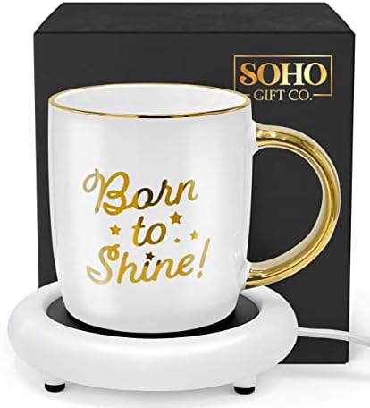  SoHo Funny Coffee Mug With Warmer Gift For Mom, Electric Heated Coffee Lover Gifts For Mothers Day/Birthday/Christmas, 12oz My Favorite Child Gave Me This Mug (Gift Boxed)