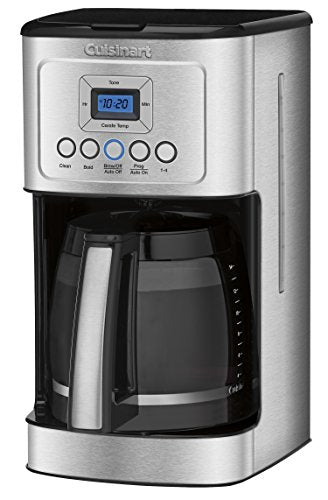 Cuisinart Coffee Maker, 14-Cup Glass Carafe, Fully Automatic For Brew Strength Control & 1-4 Cup Setting, Stainless Steel, DCC-3200P1