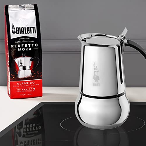Bialetti CD Cafetière Kitty 2tz, Steel, Silver