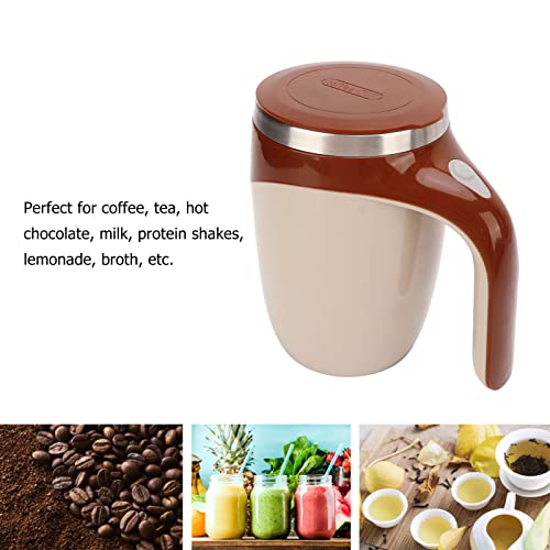  Magnetic Mixing Coffee Mug, Rapid Cooling Multifunctional Electric Stirring Cup 380ml Capacity For Home For Office