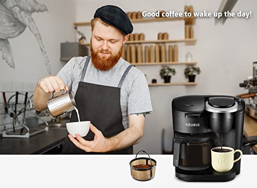  Eusable K Duo Coffee Filter For K-Duo Essentials, K-Duo Brewers Only - Carafe Basket Coffee Filters, Reusable K Duo K-Duo Essentials Coffee Makers Accessories, 1 Pack