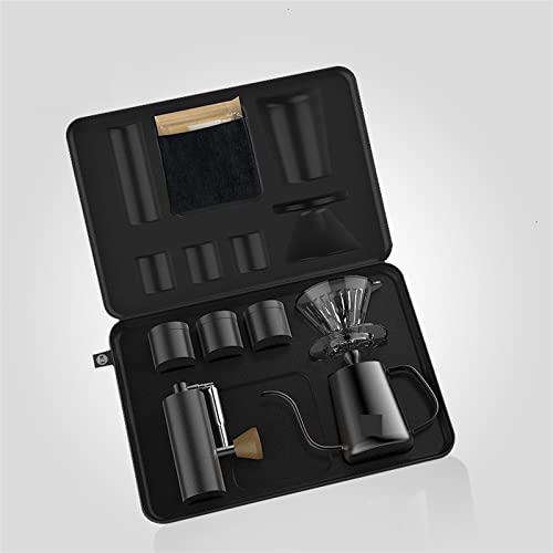  Coffee Grinder Maker Handbag Suits Utensils 6Piece Set Black Portable For Kitchen Home Trave Office