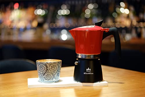  Stovetop Espresso Maker, 6 Espresso Cup Moka Pot Italian Coffee Maker, Manual Cuban Coffee Percolator Pot Greca Coffee Maker Camping Coffee Pot