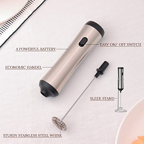 GENERIC WhiskAway Electric Milk Frother - Create Velvety Smooth Foam For Coffee, Lattes, And More, Effortlessly! Enjoy Barista-Quality Frothed Milk At Home! USB-C Cable + 500MAH Battery Capacity!