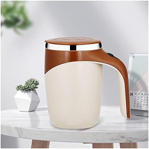  Automatic Magnetic Stirring Coffee Mug, Self Stirring Mug Magnetic Stirring Cup Rotating Home Office Travel Mixing Cup Suitable For Coffee/Milk/Tea/Hot Chocolat (White)