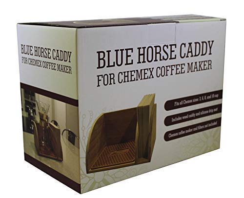  Caddy With Matching Brown Mat Compatible With Chemex Coffee Maker