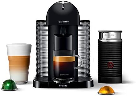  Nespresso Vertuo Coffee And Espresso Maker By Breville Aeroccino, Chrome
