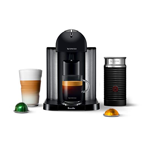 Breville Nespresso Vertuo Coffee And Espresso Machine, Matte Black & Capsules VertuoLine, Espresso Variety Pack, Medium And Dark Roast Espresso Coffee, 50 Count Coffee Pods, Brews 1.35 Ounce