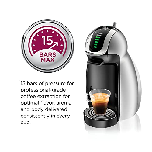  NESCAFÉ Dolce Gusto Coffee Machine, Genio 2, Espresso, Cappuccino And Latte Pod Machine,45 Ounces, Silver