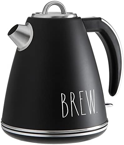  Electric Water Kettle - Stainless Steel Coffee Maker, 1.5 Liter Tea Kettle, Electric Hot Water Kettle With Automatic Shut Off Boil-Dry Protection, 1500 Watt Boiling Power (Cream)