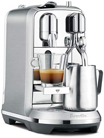 Breville Nespresso Nespresso Creatista Plus Coffee Espresso Machine, Brushed Stainless Steel BNE800BSSUSC